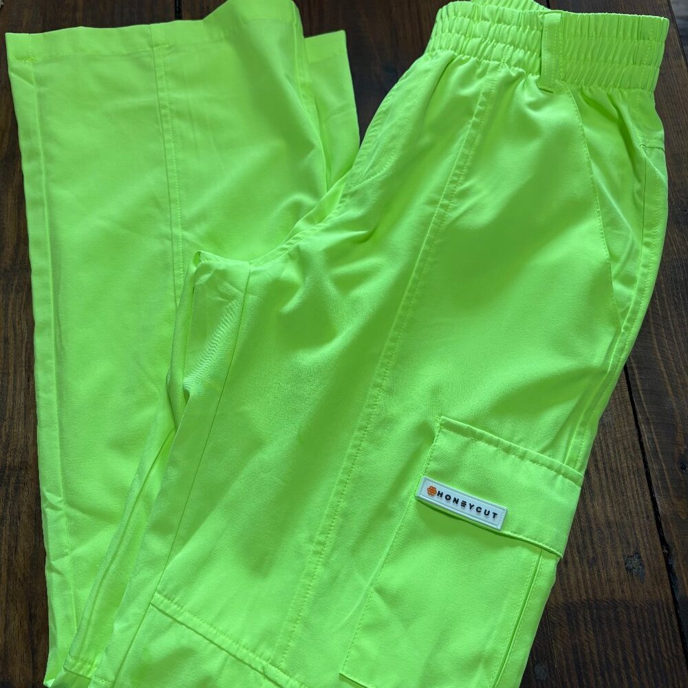 Neon Yellow Honey Cut Cargos AXS